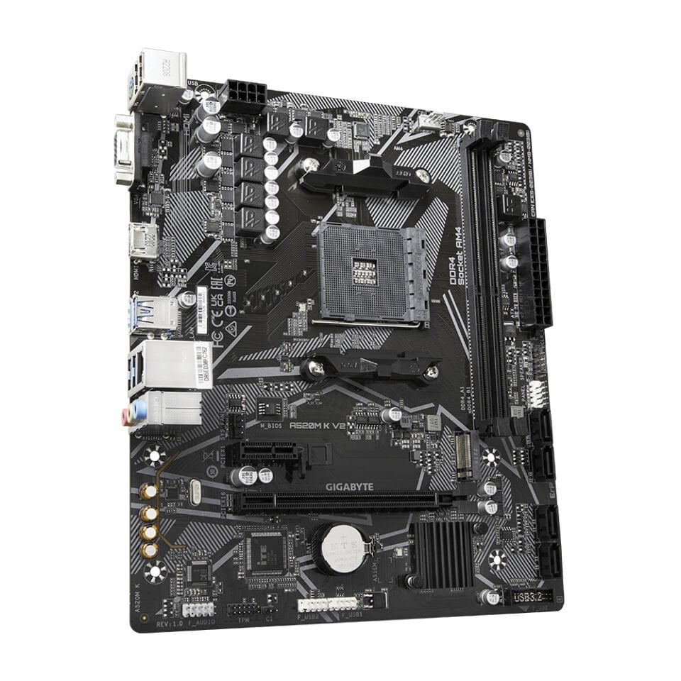A520M K V2 DDR4 5100MT/s(OC) AM4 mATX Anakart