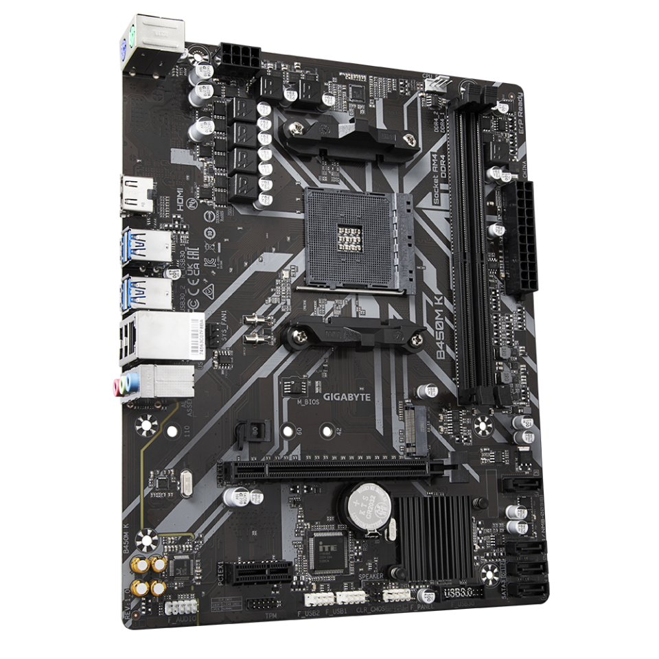 B450M K DDR4 3600MT/s(OC) AM4 mATX Anakart