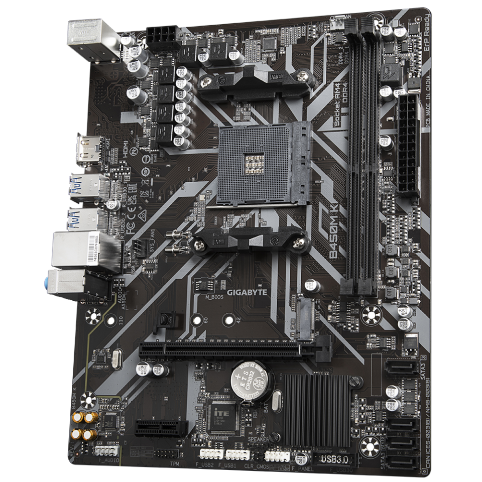 B450M K DDR4 3600MT/s(OC) AM4 mATX Anakart