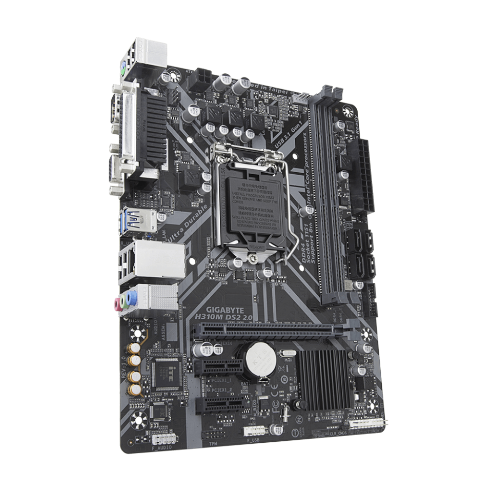 H310M DS2 2.0 DDR4 2666MT/s LGA1151 mATX Anakart