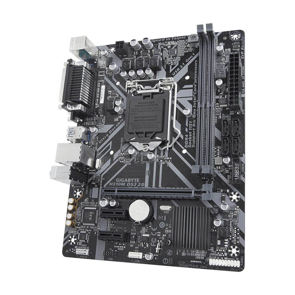 H310M DS2 2.0 DDR4 2666MT/s LGA1151 mATX Anakart