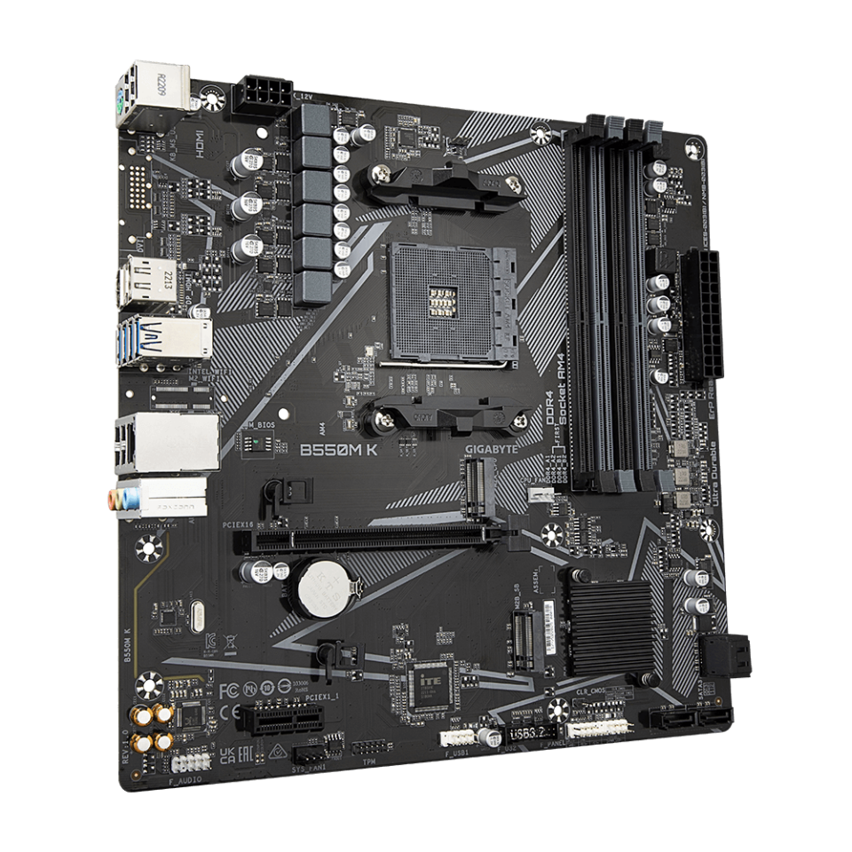 B550M K DDR4 4733MT/s(OC) AM4 mATX Anakart