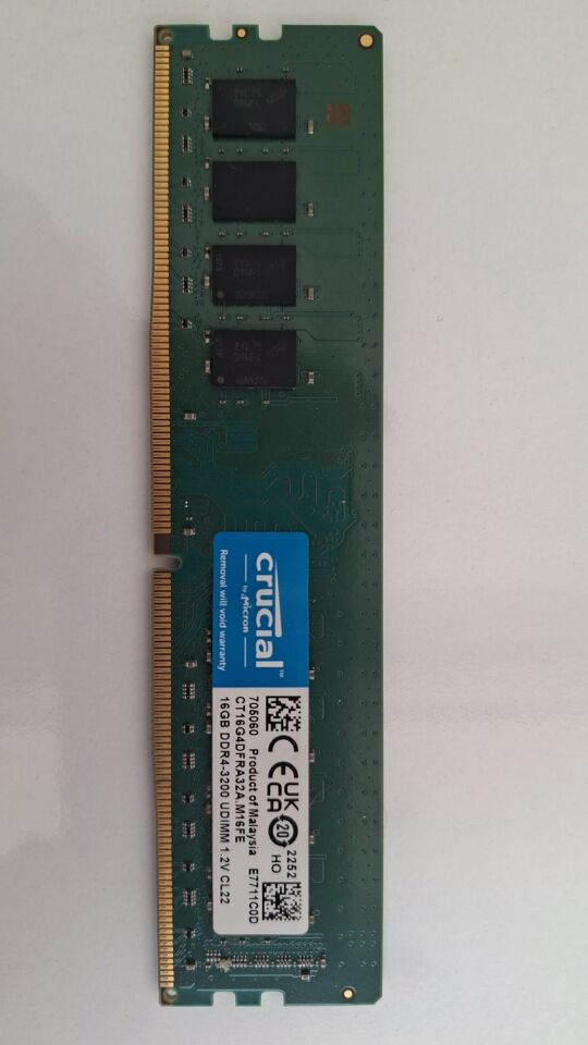Crucial 16GB (1x16GB) DDR4 3200MT/s CL22 RAM