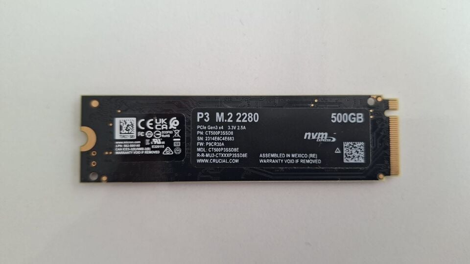 P3 500GB PCIe Gen3 M.2 SSD (3500 / 1900MB/s)