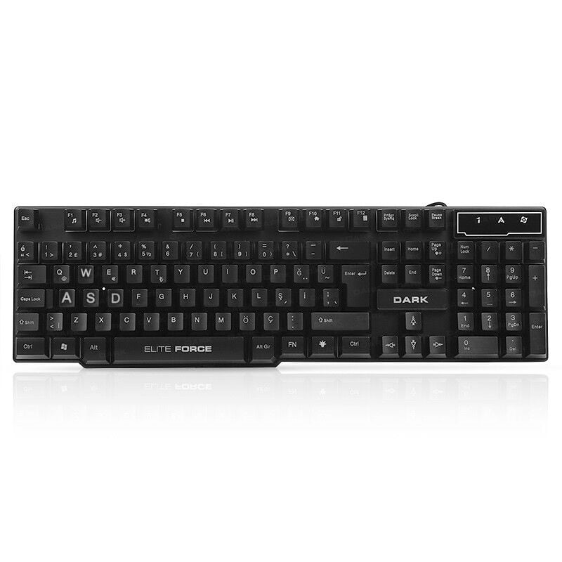 Elite Force GK1000 Rainbow Mekanik Hisli Türkçe Q Gaming Klavye