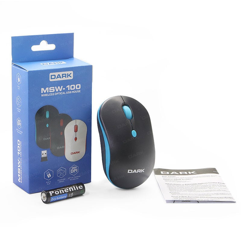 MSW100B Kablosuz Mouse (Mavi)