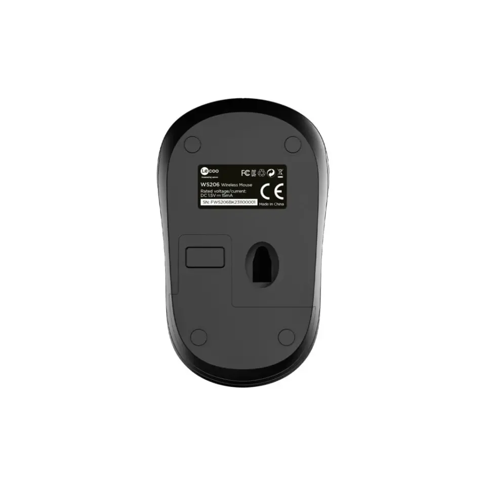 WS206 1200DPI Kablosuz Optik Mouse (Siyah)