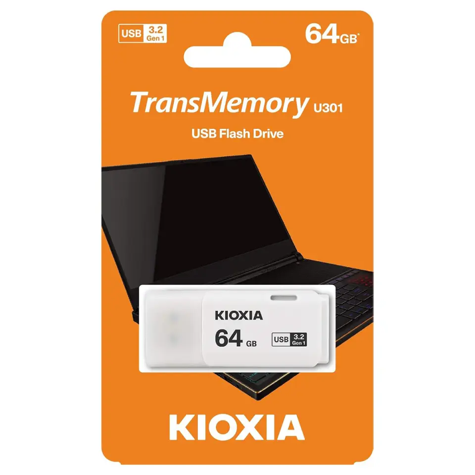 TransMemory U301 64GB USB3.2 Flash Bellek (Beyaz)