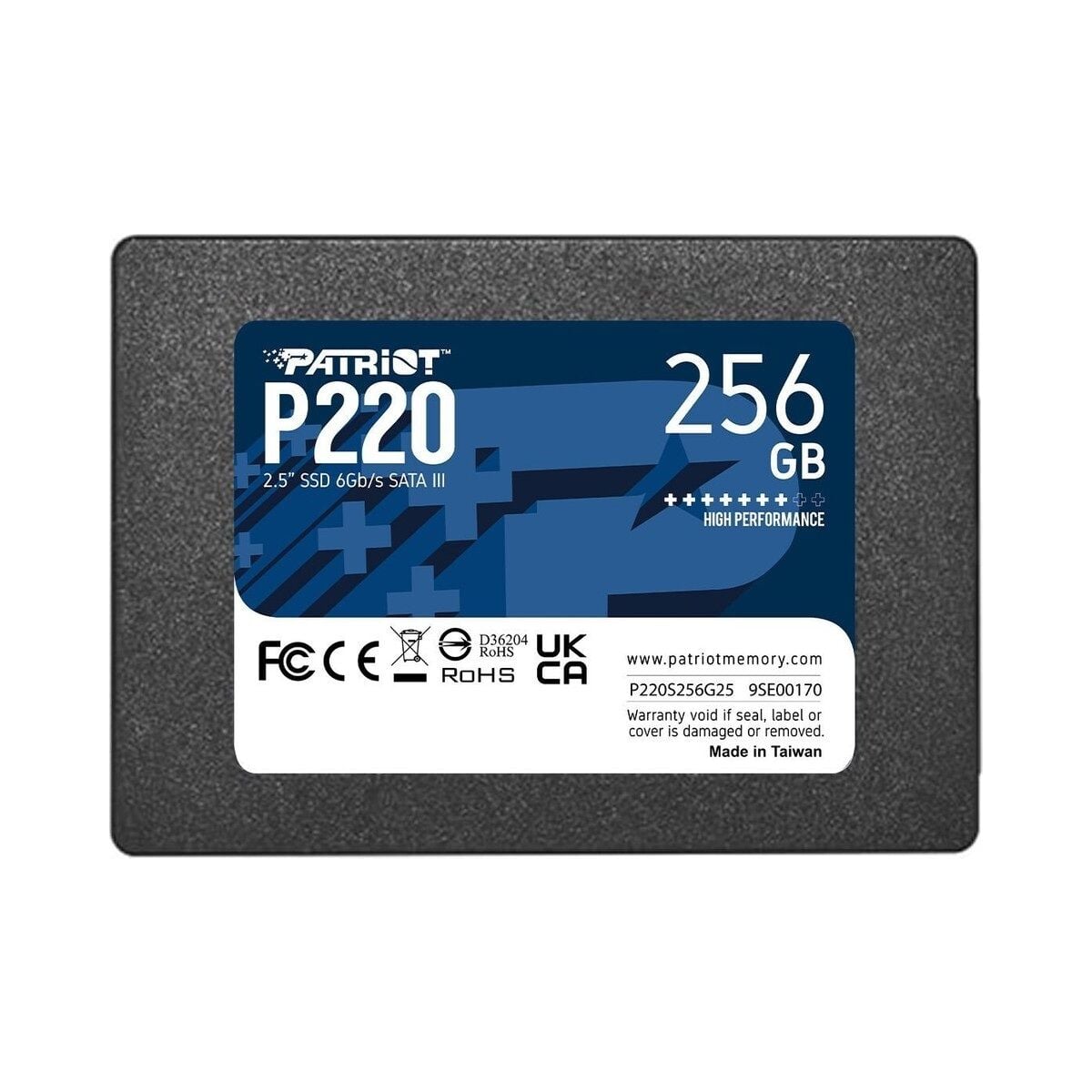 P220 256GB 2.5'' SATA3 SSD (550 / 490MB/s)