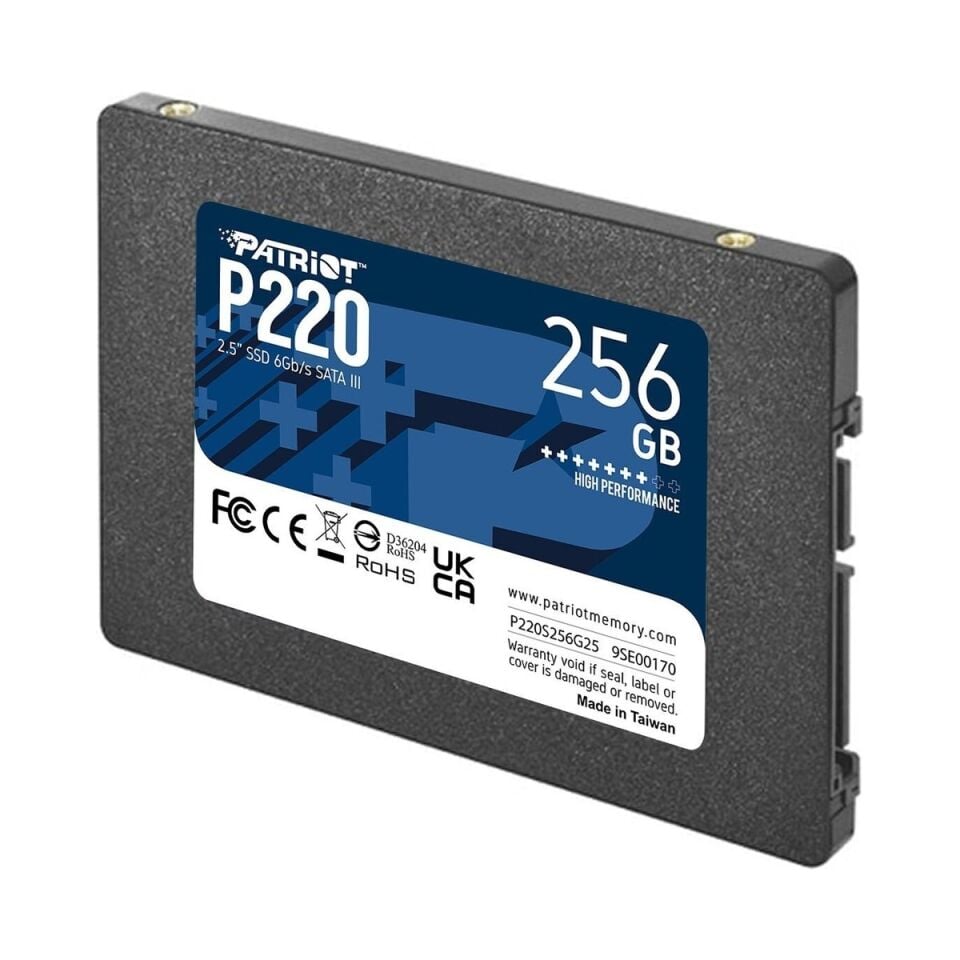P220 256GB 2.5'' SATA3 SSD (550 / 490MB/s)