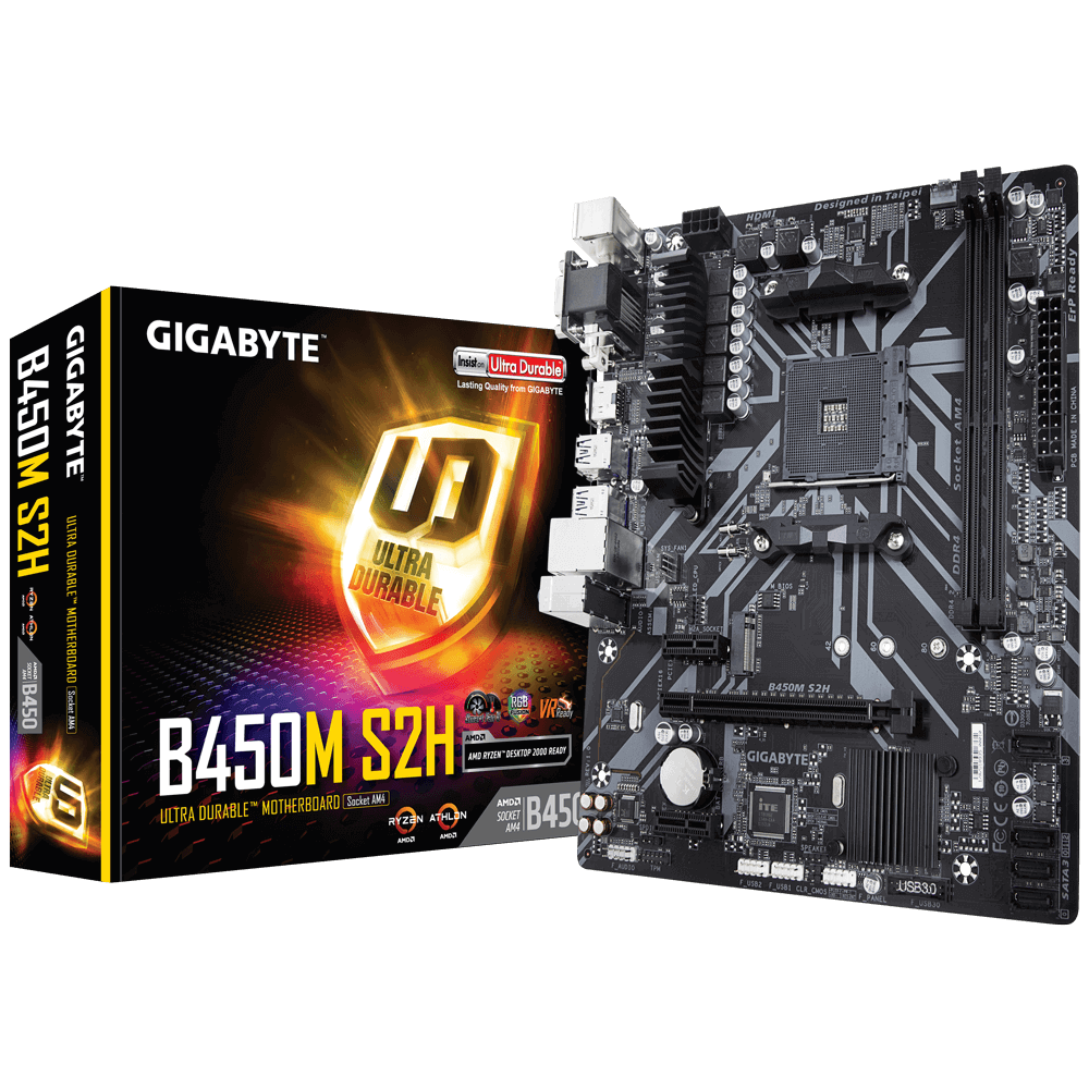 B450M S2H DDR4 3600MT/s(OC) AM4 mATX Anakart
