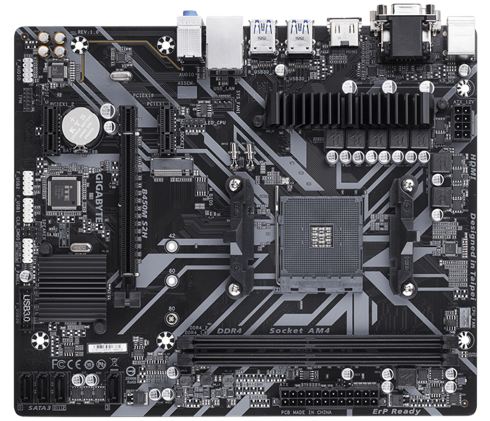 B450M S2H DDR4 3600MT/s(OC) AM4 mATX Anakart