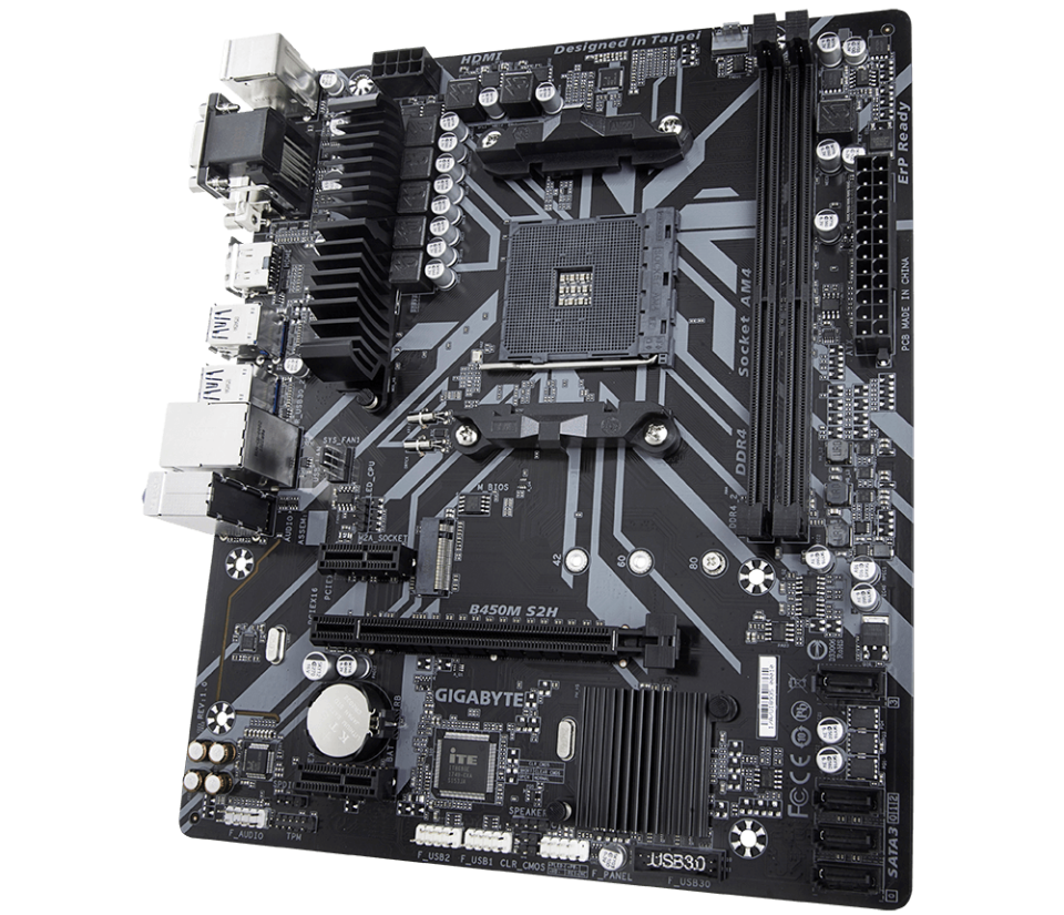 B450M S2H DDR4 3600MT/s(OC) AM4 mATX Anakart