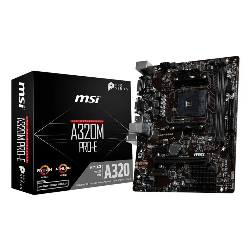 A320M PRO-E DDR4 3200MT/s(OC) AM4 mATX Anakart