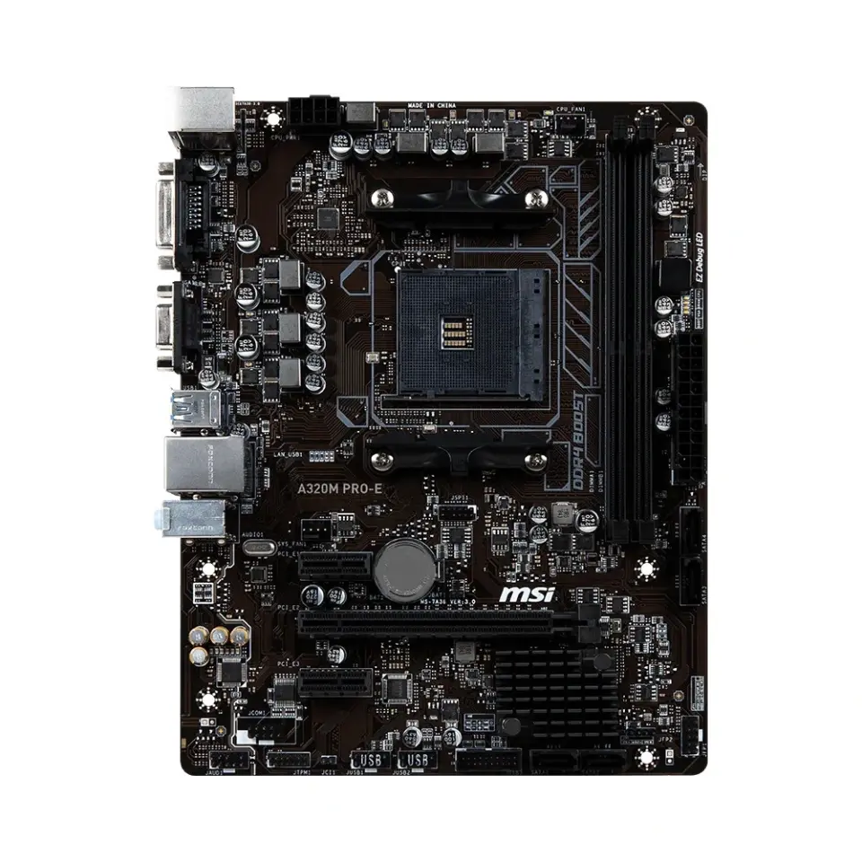 A320M PRO-E DDR4 3200MT/s(OC) AM4 mATX Anakart