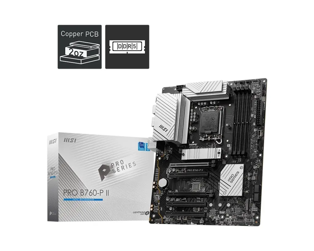 PRO B760-P II DDR5 7000MT/s(OC) LGA1700 ATX Anakart