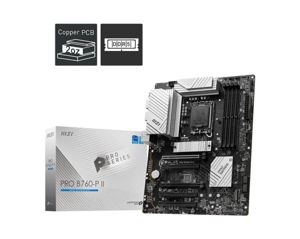 PRO B760-P II DDR5 7000MT/s(OC) LGA1700 ATX Anakart