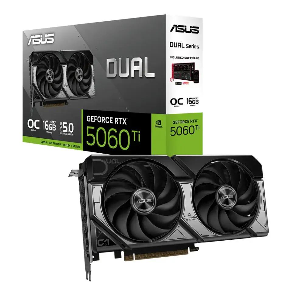 Dual GeForce RTX 5060 Ti OC 16GB GDDR7 128-bit Ekran Kartı