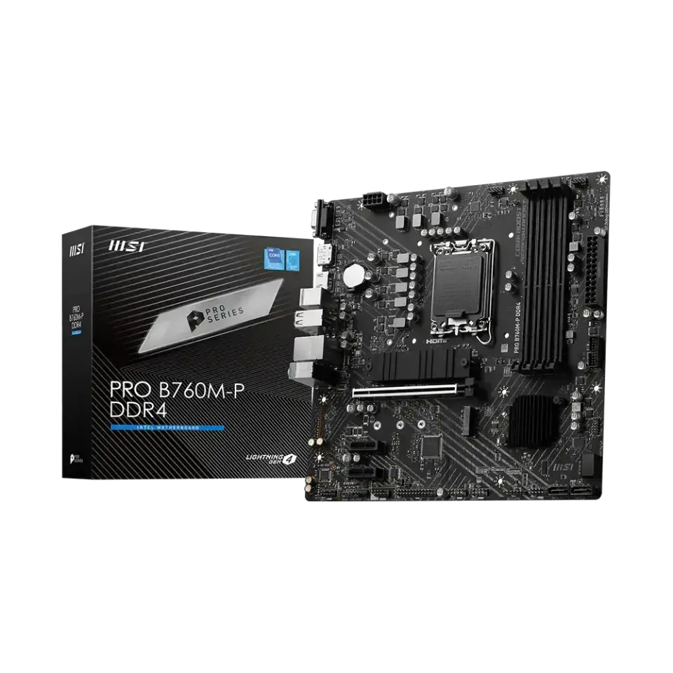 PRO B760M-P DDR4 4800MT/s(OC) LGA1700 mATX Anakart