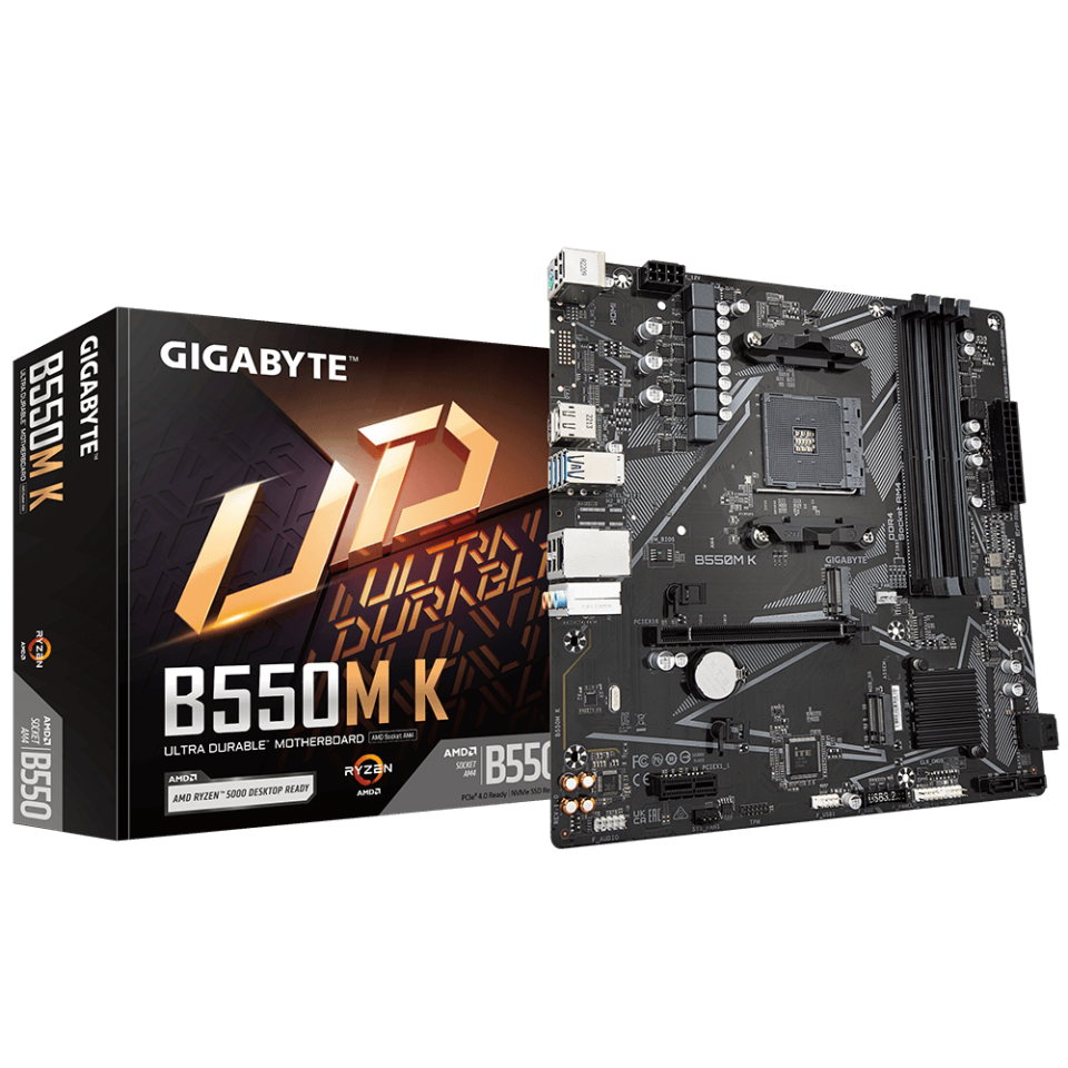 B550M K DDR4 4733MT/s(OC) AM4 mATX Anakart