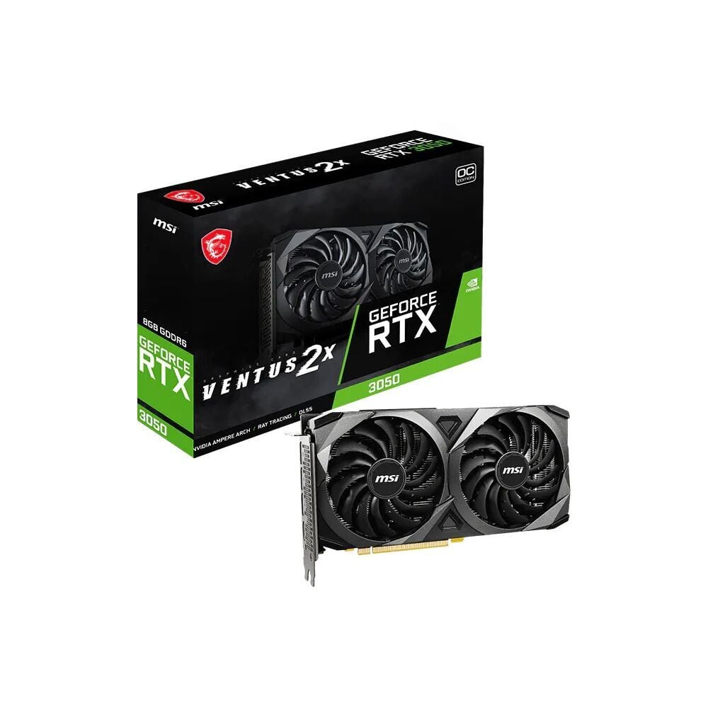 GeForce RTX 3050 VENTUS 2X OC 8GB GDDR6 128-bit Ekran Kartı